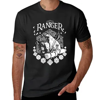 Серия RPG Class: Рейнджър - Бяла версия на тениски, графична тениска, сладък потник, тениска оверсайз, мъжки