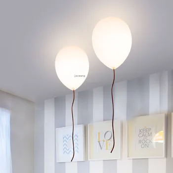 Скандинавските висящи плафониери, цветни стъклени топки, потолочное осветление за спалня, Творчески тавана лампа