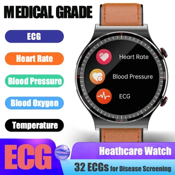 Смарт часовници медицински клас PG08 ТОЧКИ + ЕКГ Гривна за наблюдение на Сърдечната Честота 2023 Водоустойчиви Спортни смарт часовници за фитнес