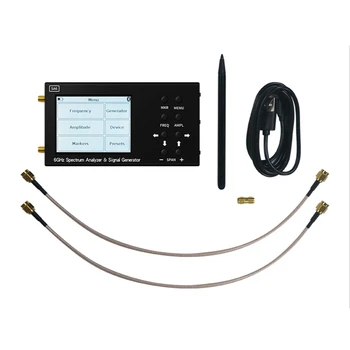 Спектрален Анализатор SA6 6G, 3,2-инчов сензорен цветен екран, 2500 mah WiFi, CDMA, 35-6200 Mhz, тестер генератор на безжични сигнали