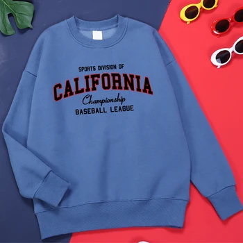 Спортен отдел на Калифорния бейзболна лига, мъжки hoody с качулка, ретро свободен спортен костюм, основни ежедневни блузи, флисовые модни потници, мъжки