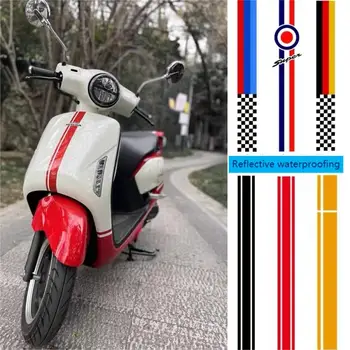 Стикер на мотоциклет, стикер с флага на Италия, стикер с немско-британски флаг за Vespa GTS GTV LX LXV SPRINT
