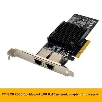 Сървър мрежова карта X550-T2 PCIE X8, двоен мрежов сървър RJ-45 10GbE, мрежова карта, конвергентный мрежов адаптер