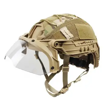Тактически шлем OP Бързо с регулируем предното стъкло, КОМПЮТЪР, взривозащитени, носимые очила за късогледство