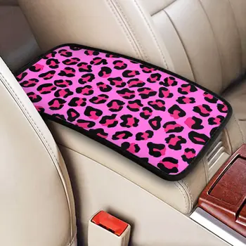 Тампон върху подлакътника на колата с леопардовым гепардом, водоустойчив петна от кожата на домашни любимци, аксесоари за интериора на колата, възглавница, универсален стил