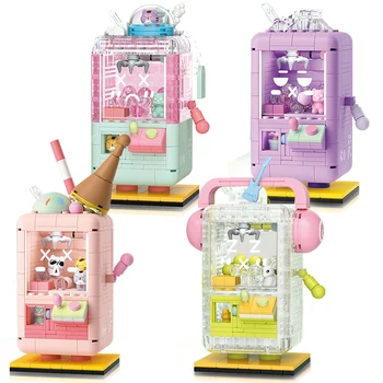 Творчески Идеи стоп-моушън Машина увеселителен Парк Комплекти Микро-Строителни Блокове, Мини-Тухли MOC Приятели Играчки За Възрастни, Подаръци За Момичета