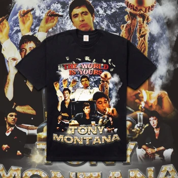 Тениска времена-бутлегера Тони Монтана Известен още като Scarface
