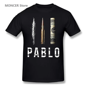 Тениска Пабло Ескобар, мъжки/женска тениска с къс ръкав, маркови тениски с графики, върхове