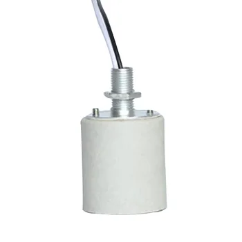 Термостойкое украса за адаптер лампи, на Основата на лампа с кабел, led лампа, керамични винт за домашна употреба, лесна инсталация, издръжлив на притежателя