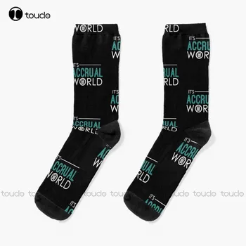 Това е Светът на таксата, Забавни Чорапи за счетоводството и счетоводител, напускные Чорапи за Жените, Персонални Потребителски Унисекс Чорапи за възрастни, Юноши, младежи