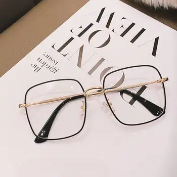 Точки от късогледство за момичета, компютърни очила със синя светлина, ретро Луксозни дизайнерски очила с големи рамки-от 50 до -600