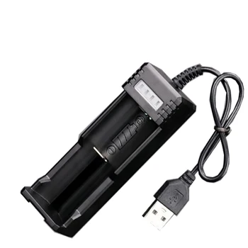 Универсално USB Интелигентно зарядно устройство с един слот 18650, литиевое зарядно устройство за играчка на фенерчето 18650, 14500 26650, 3,7 В-4.2, захранване за осветление