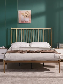 Фалшиви двойно легло princess bed Nordic 1,8 м 1,5 м на легло с желязна дограма и съвременна проста луксозно легло знаменитости онлайн