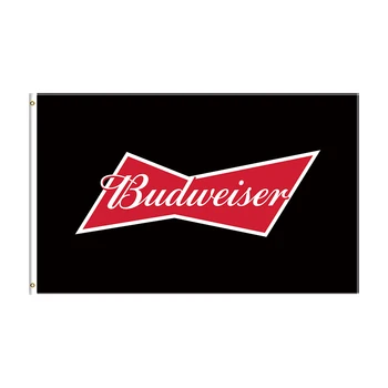 Флаг Budweisers 3x5, Бира Банер с принтом от Полиестер -Декор хартата, Банер За Украса на хартата Флаг-банер