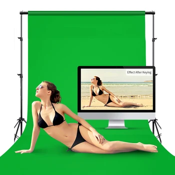 Фонова снимка, Тъкан от полиестер и памук, подпори за фотография, аксесоари, зелен екран, на фона на портрет на фото студио