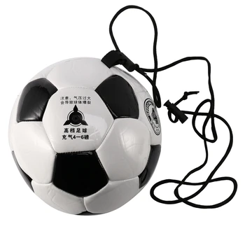 Футболен тренировъчен топката бънджи с Регулируема Еластична тренировъчен топка с въже Размер на 4 Футболна топка, За спорт