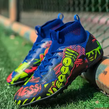 Футболни обувки Меси в 3 цвята, пирони гумени подметки 37-45, мъжки футболни обувки, маратонки