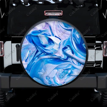 Цветен калъф за резервна гума с шестигранным модел, водоустойчив протектор колела, гуми за автомобил, камион, suv, кемпера, ремаркето на Автобуса 14