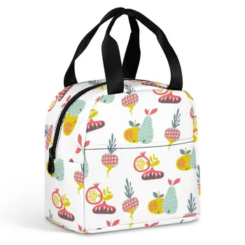 Чанта за обяд с индивидуален дизайн за жени, преносими термосумки за пикник, ученически пътни кутии за закуска, офис работа