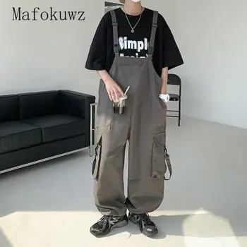 Японски Панталони Cityboy, Модерни Маркови Мъжки Гамаши Оверсайз, Панталони-карго С Двойни Рамене, Дизайн на Малка Тълпа, Свободни Стягане